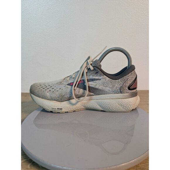 Brooks Ghost 16 Women's Running Shoes 8 1204071B006 Sneaker Gray Pink Athletic - Picture 7 of 11